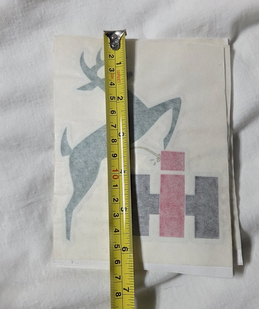 John Deere Sticker Decal 2-Legged Deer Logo, 5x6 Sheet.