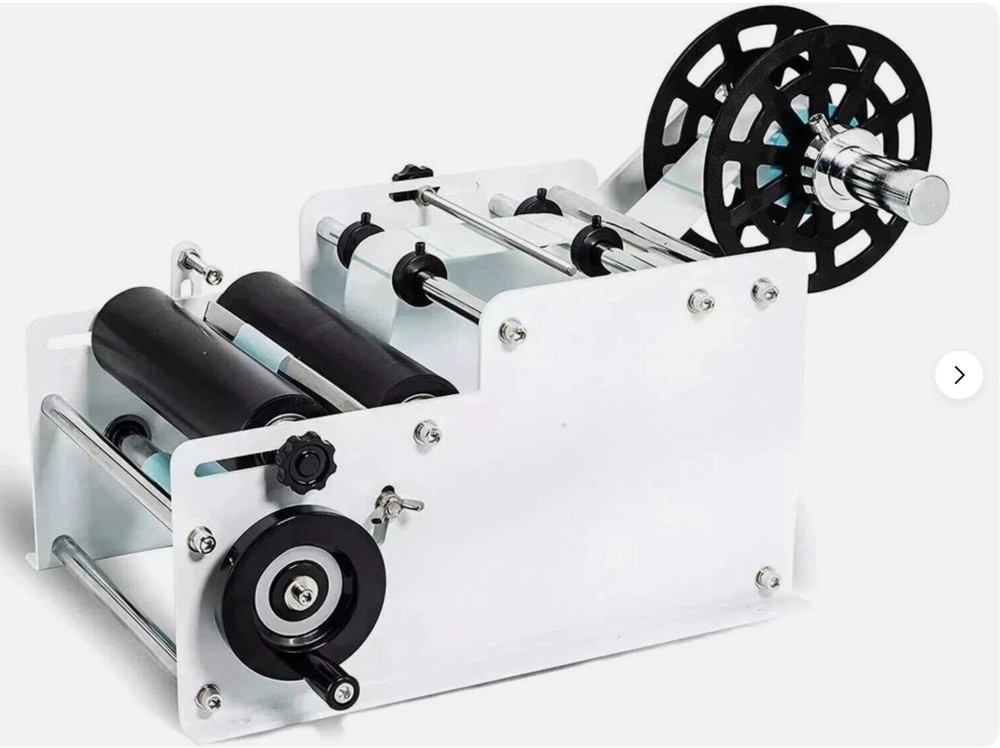 KIMTEM Manual&Semi-Automatic Round Labeling Machine, Bottle Label Applicator