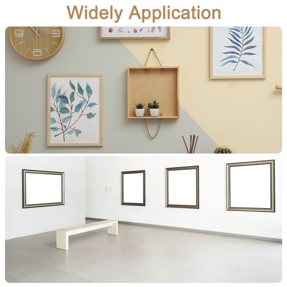 100Pcs Picture Frame Turn Button, Frame Backing Fastener with Screws, Silver