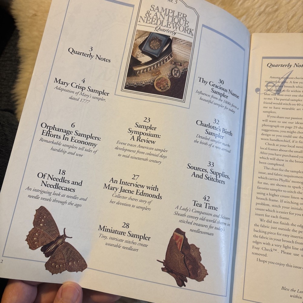 Sampler & Antique Needlework Quarterly Vol 5