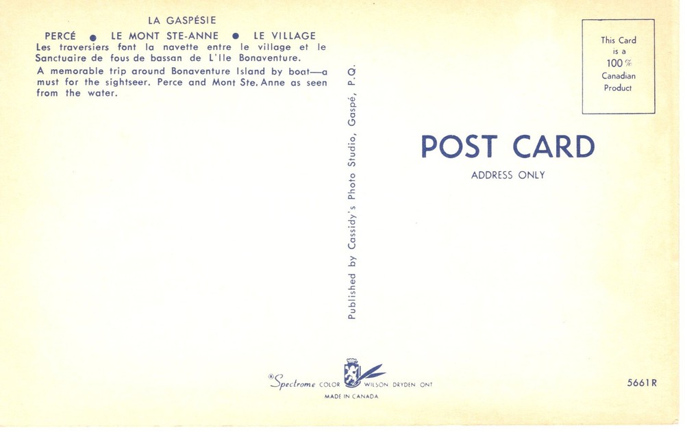 LA GASPESIE - PC6607