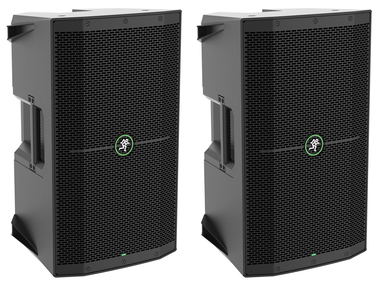 2 Mackie Thump210 10" 1400w Compact Powered DJ PA Speakers w/Feedback Eliminator