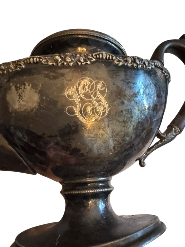 Antique E.G Webster Silver plated pitcher