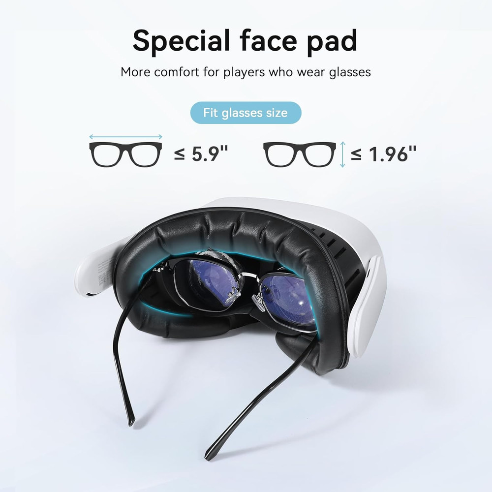 AMVR Facial Interface Face Pad Cover Compatible with Meta/Oculus Quest 3S Access