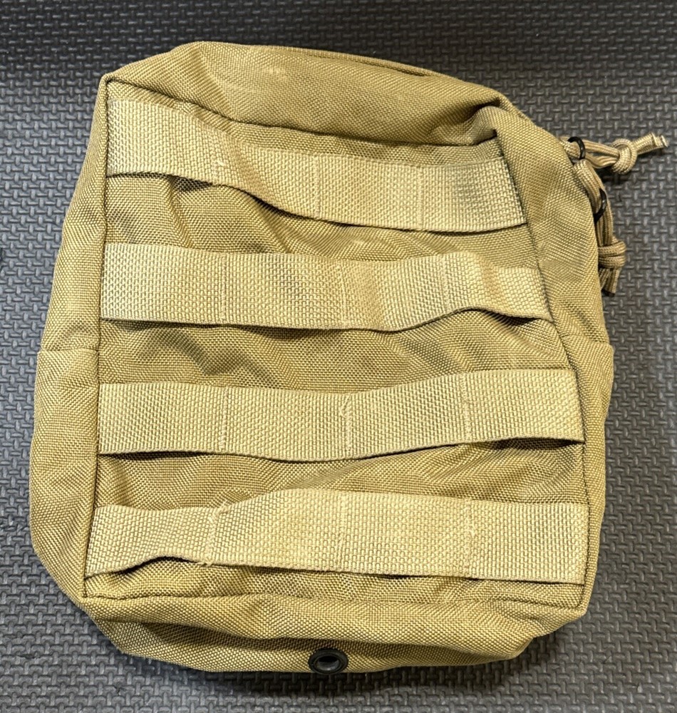 INITIAL ATTACK Large GP Pouch Coyote MOLLE 8”x8”x3”