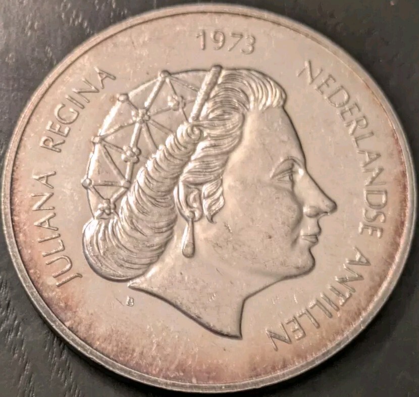 1973  Netherland Antilles  25 Gulden