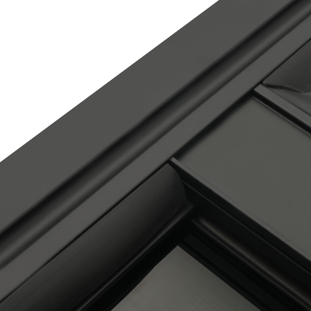 Horizontal Slide Black RV Window Replacement Includes Mounting Ring and Screen