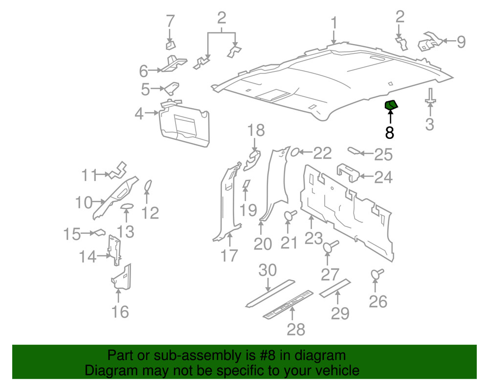 2011-2014 Ford Lincoln Coat Hook