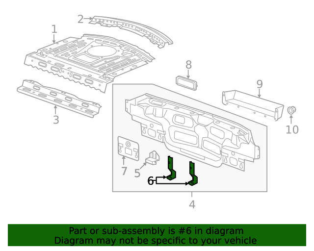 Genuine GM Lower Bracket 22939916