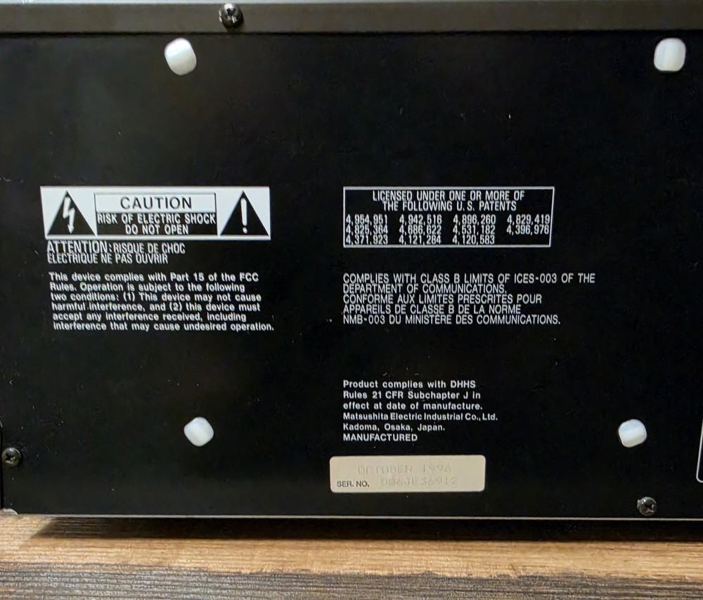 technics SL Mc409 CD CHANGER