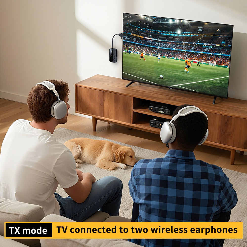 Bluetooth 5.4 Transmitter Receiver Wireless Adapter Audio 3.5MM Jack USB Type C