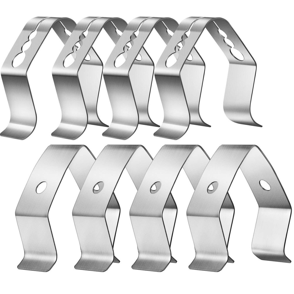 Stainless Steel BBQ Probe Clips - 8 Pcs for High-Precision Temperature Control