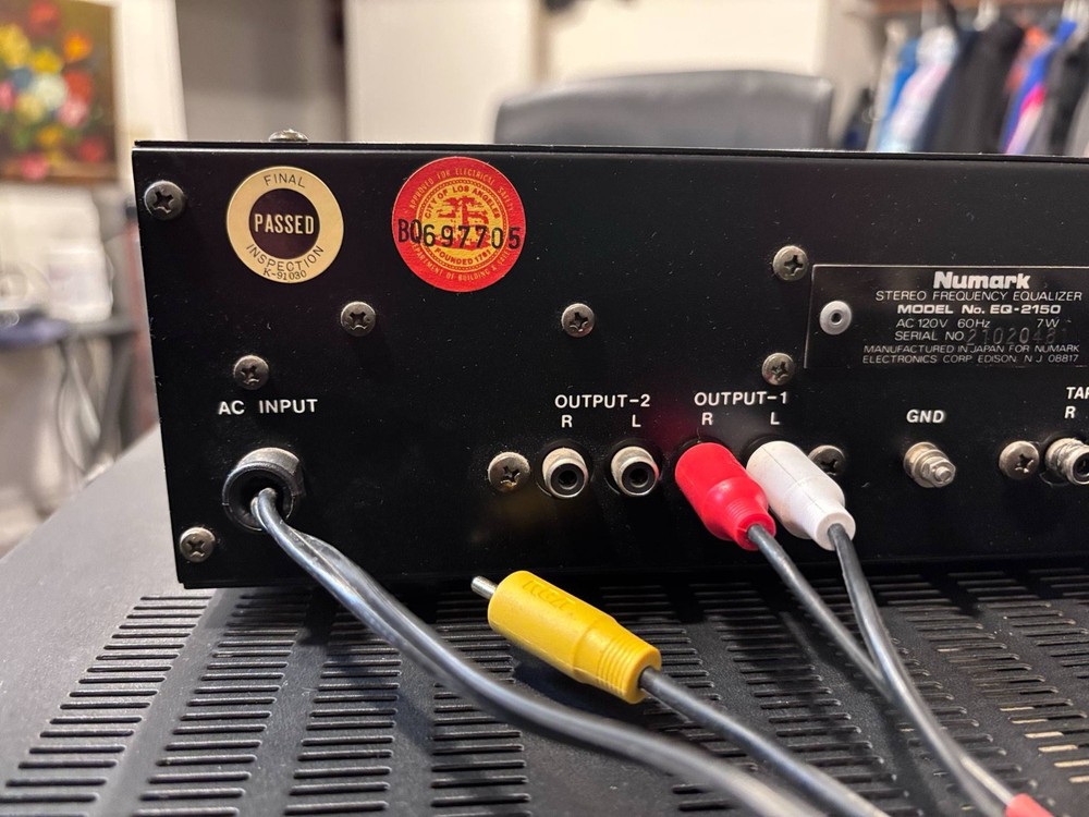 Vintage Numark EQ-2150 6-Band Stereo Frequency Equalizer