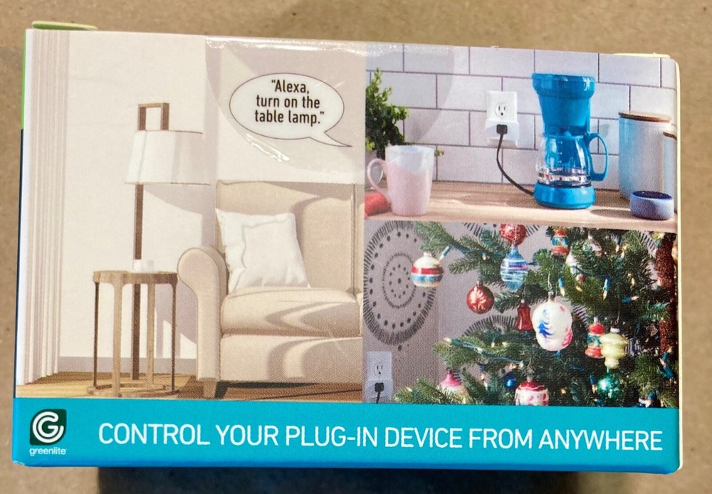 Greenlite Wifi Enabled Smart Plug App / Voice Control New In Box Unopened
