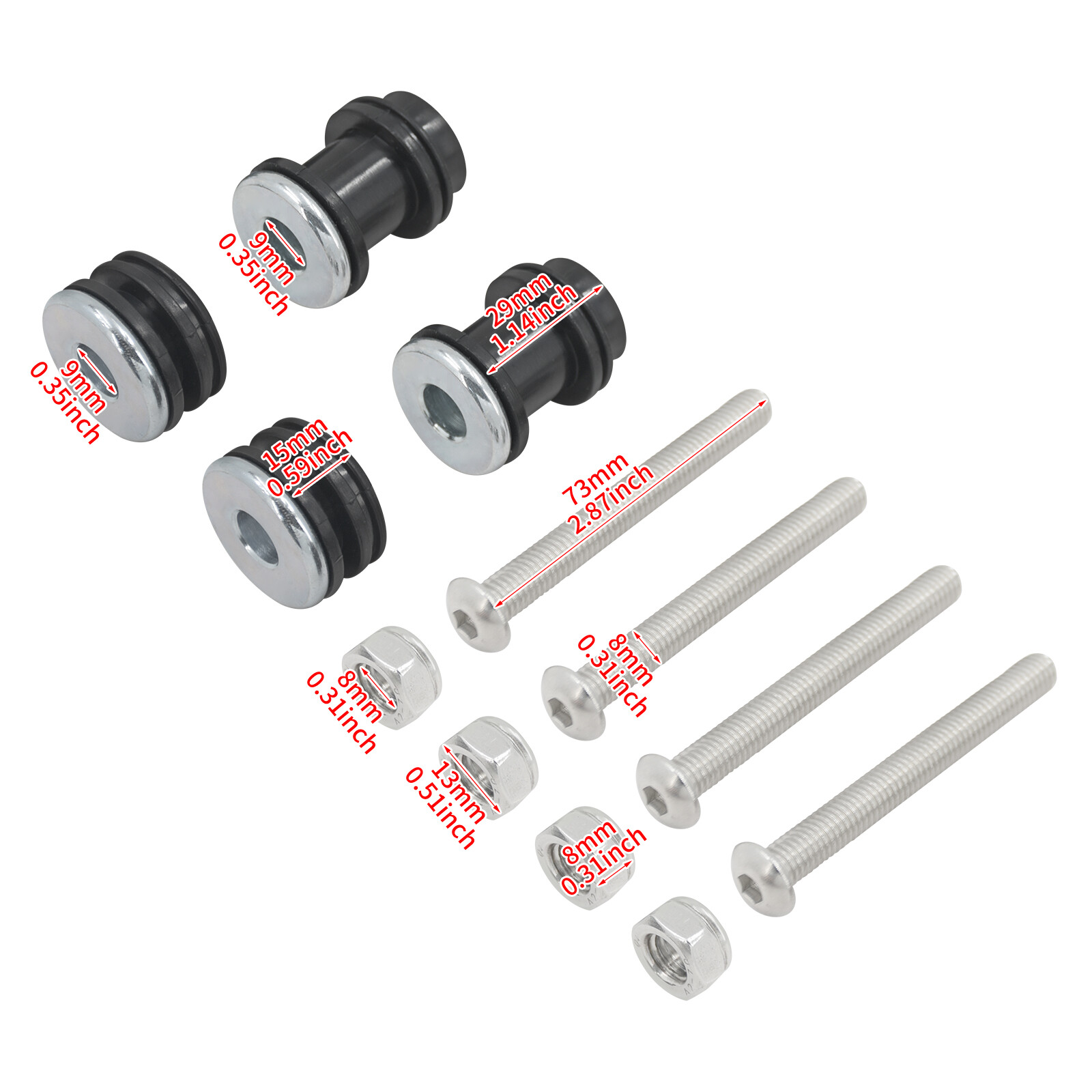 Sissy Bar Mounting Detachable Docking Hardware Kit Fit For Harley Sportster 48