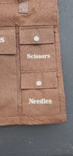 The Creative Circle Brown Canvas Needlework Tote Bag