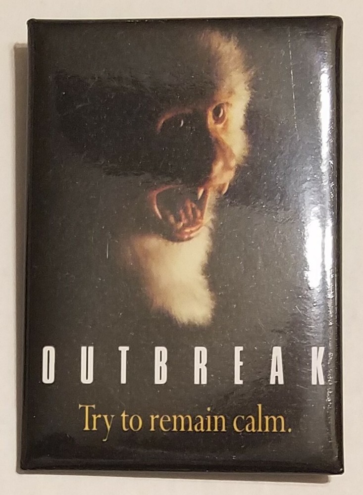 Outbreak movie vintage pinback button