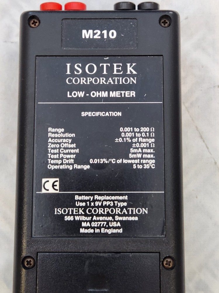 ISOTEK m210 low ohm meter UNIT ONLY !