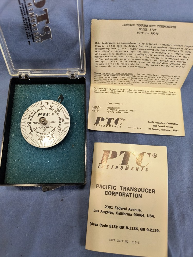 PCT Surface Temperature Thermometer 572F 50-500 Degrees