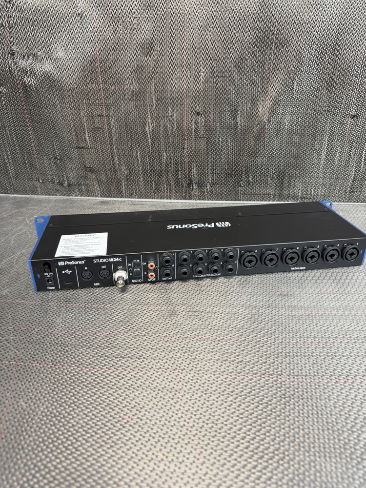PreSonus STUDIO 1824c USC-C Audio Interface *No Power Supply* Ships Fast