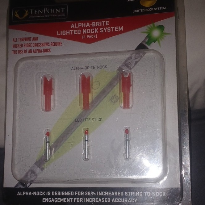 TENPOINT ALPHA-BRITE LIGHTED NOCK SYSTEM (.297) RED (3 PACK)