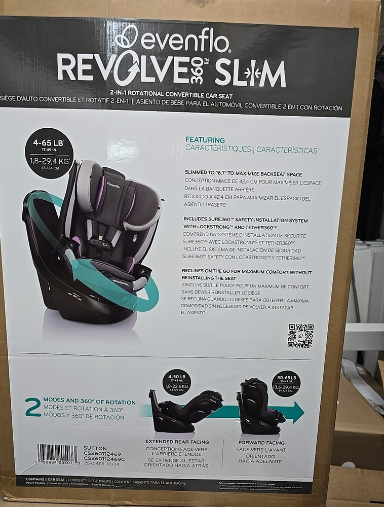 Evenflo Slim 2 N 1 Rotational Car Seat