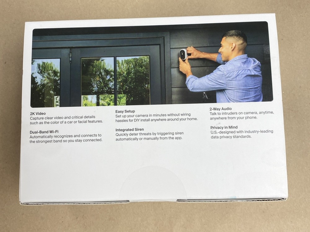 Arlo Essential 3 2K Security Camera 2-cam IP security camera VMC3280-100NAS