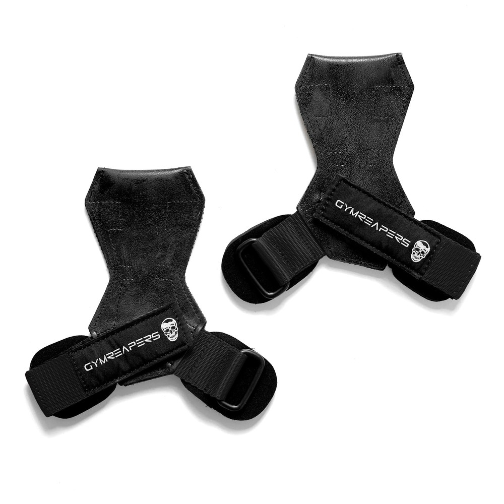 Weight Lifting Grips (Pair) for Heavy Powerlifting, Deadlifts, Rows, Pull Ups...