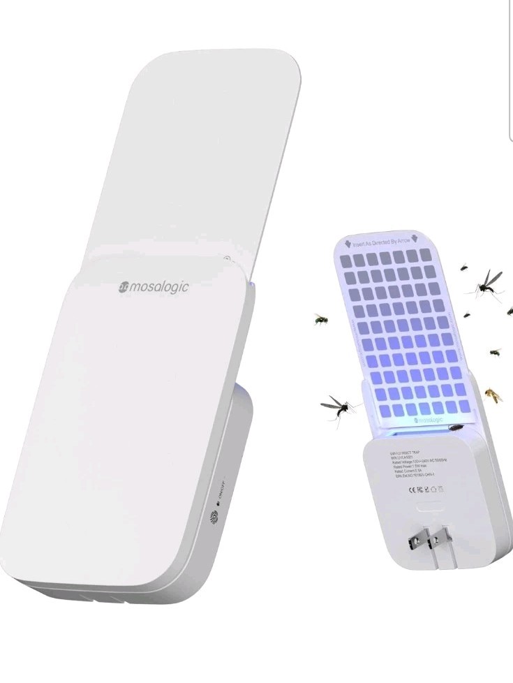 Mosalogic Plug In Electric Insect Fly Trap Refillable NEW