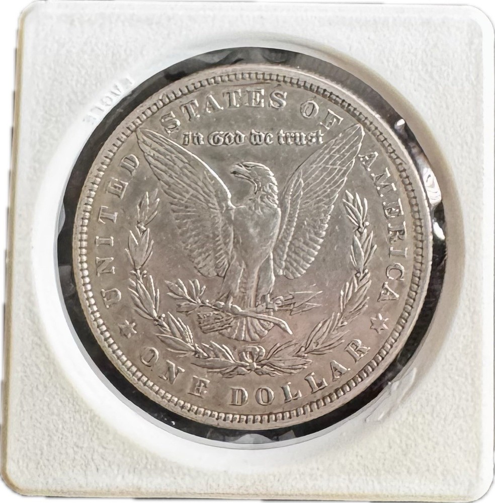 1879 Morgan Silver Dollar – 90% Silver, Encapsulated