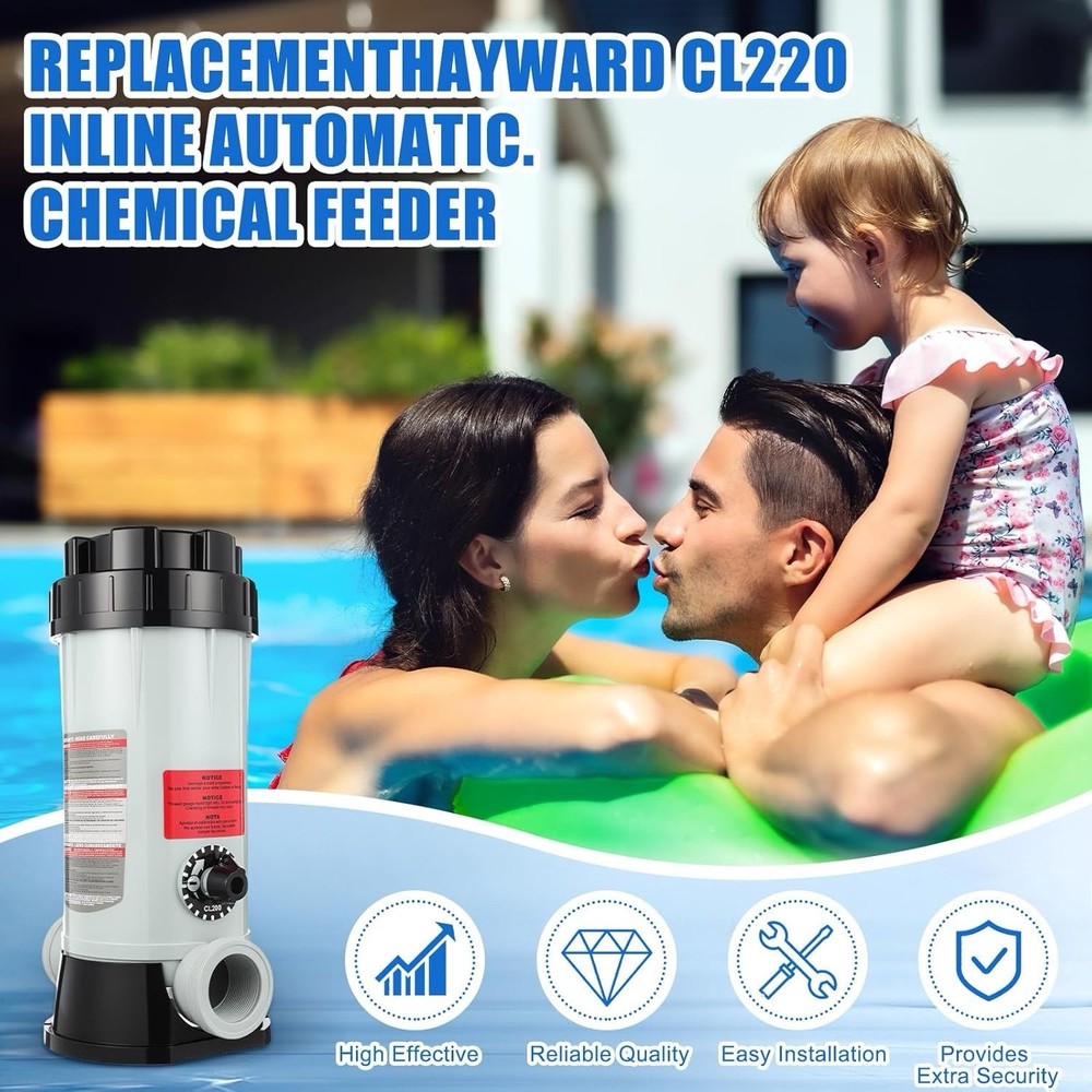 Off-Line Chlorinator Replacement for Hayward CL220 Pool Feeder w/ O-Ring