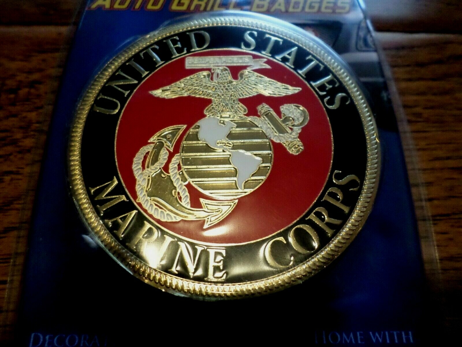 U.S MARINE CORPS EGA USMC AUTOMOBILE GRILL MEDALLION AUTO HOME EMBLEM BADGE