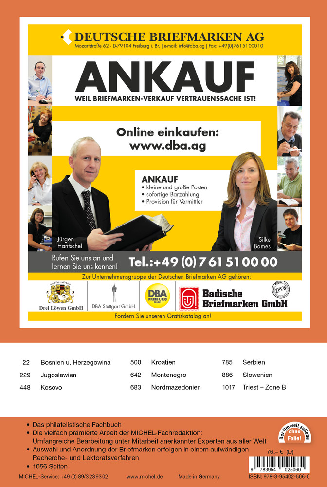 MICHEL Stamps Catalogue Western Balkans 2025 (E 6) NEW