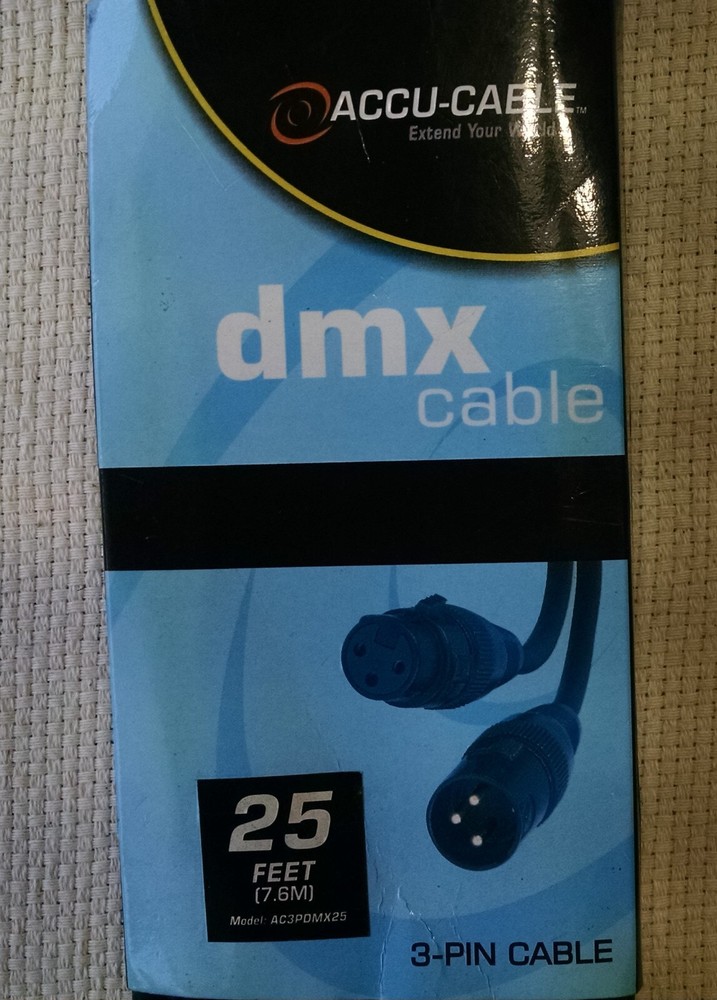 Accu-cable Accucable DMX 3-Pin 25 Ft AC3PDMX25