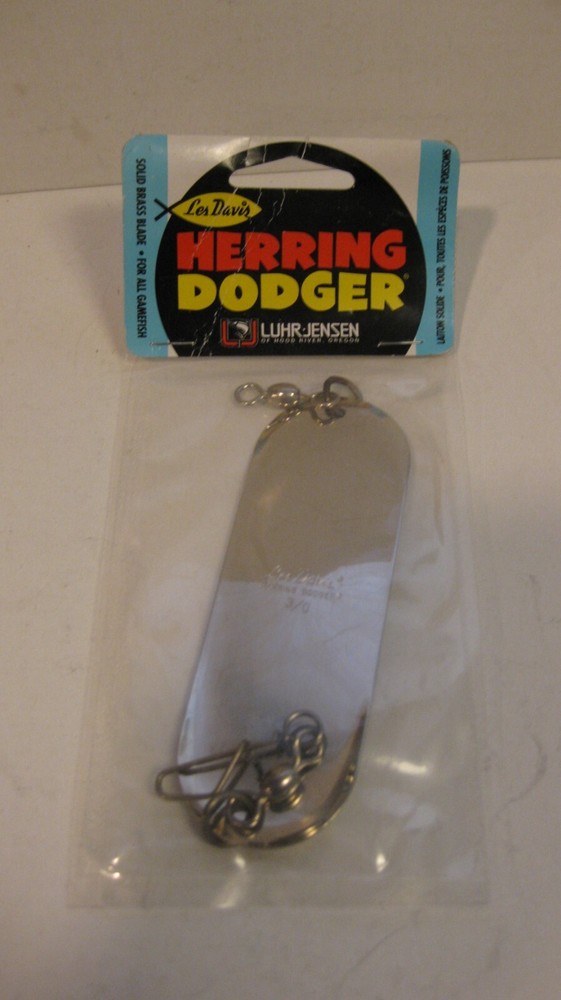 Luhr Jensen Les Davis Chrome Herring Dodger Flasher 30 NIP