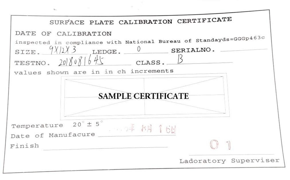 Granite Surface Plate Grade B 12x9x3 Flatness Precision Inspection Tool