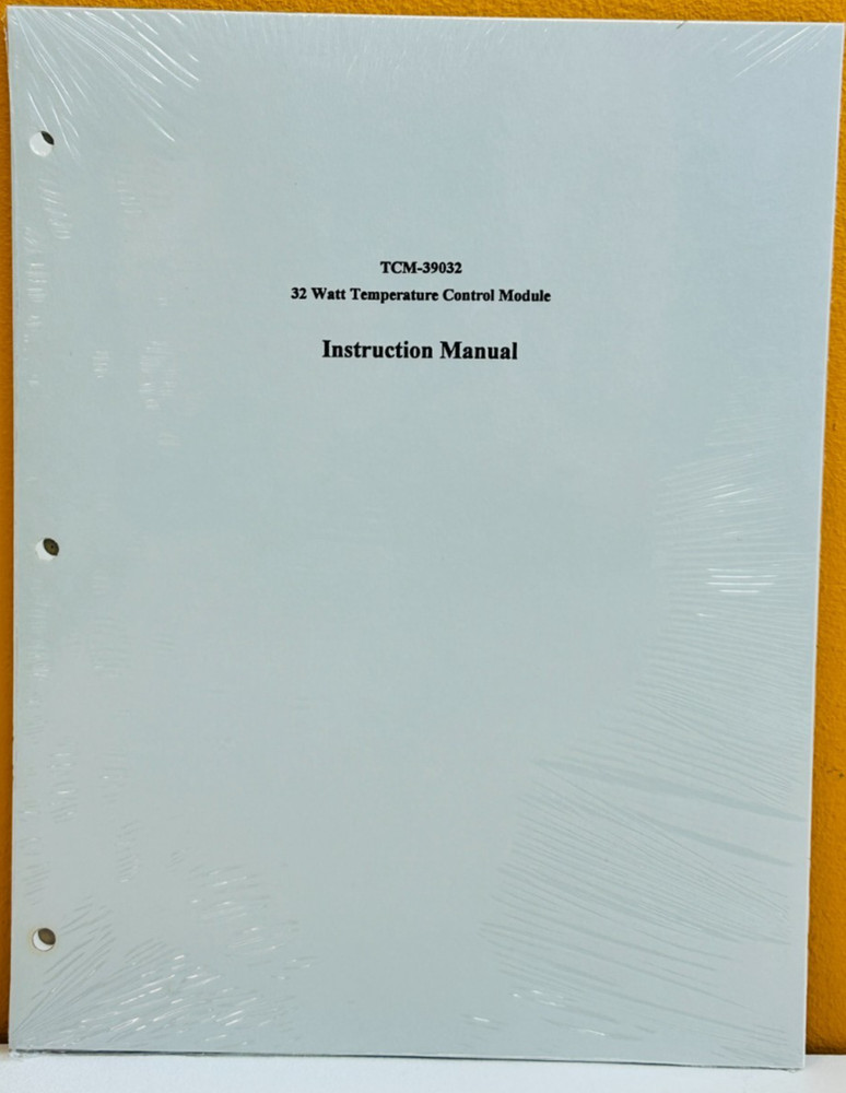 TCM-39032 32 Watt Temperature Control Module Instruction Manual.