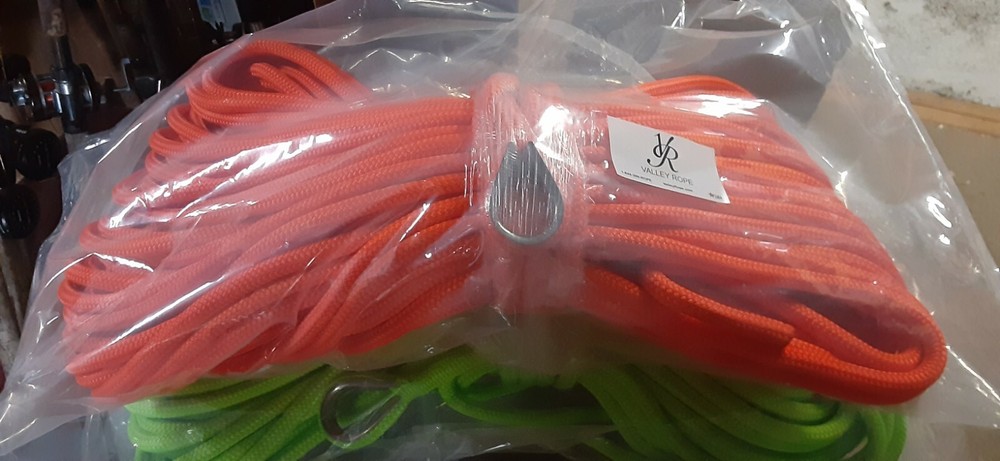 1/2" x 200 ft.Premium Double Braid-Yacht Braid Polyester Rope.w/ SS Thimble