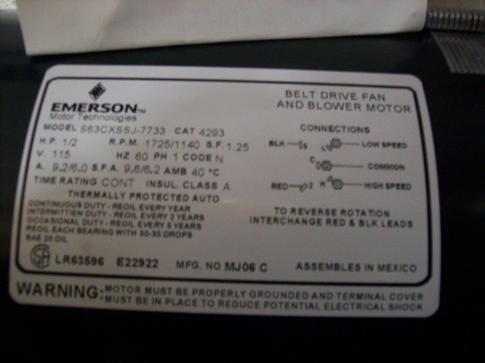 Emerson Motor 4293