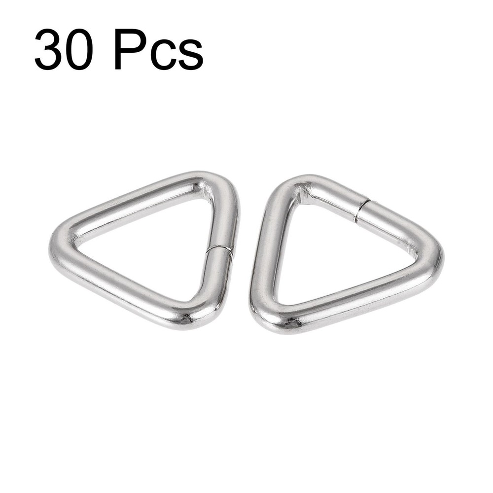Triangle Ring Buckle 0.79" (20mm) Inner Hardware Width 30pcs