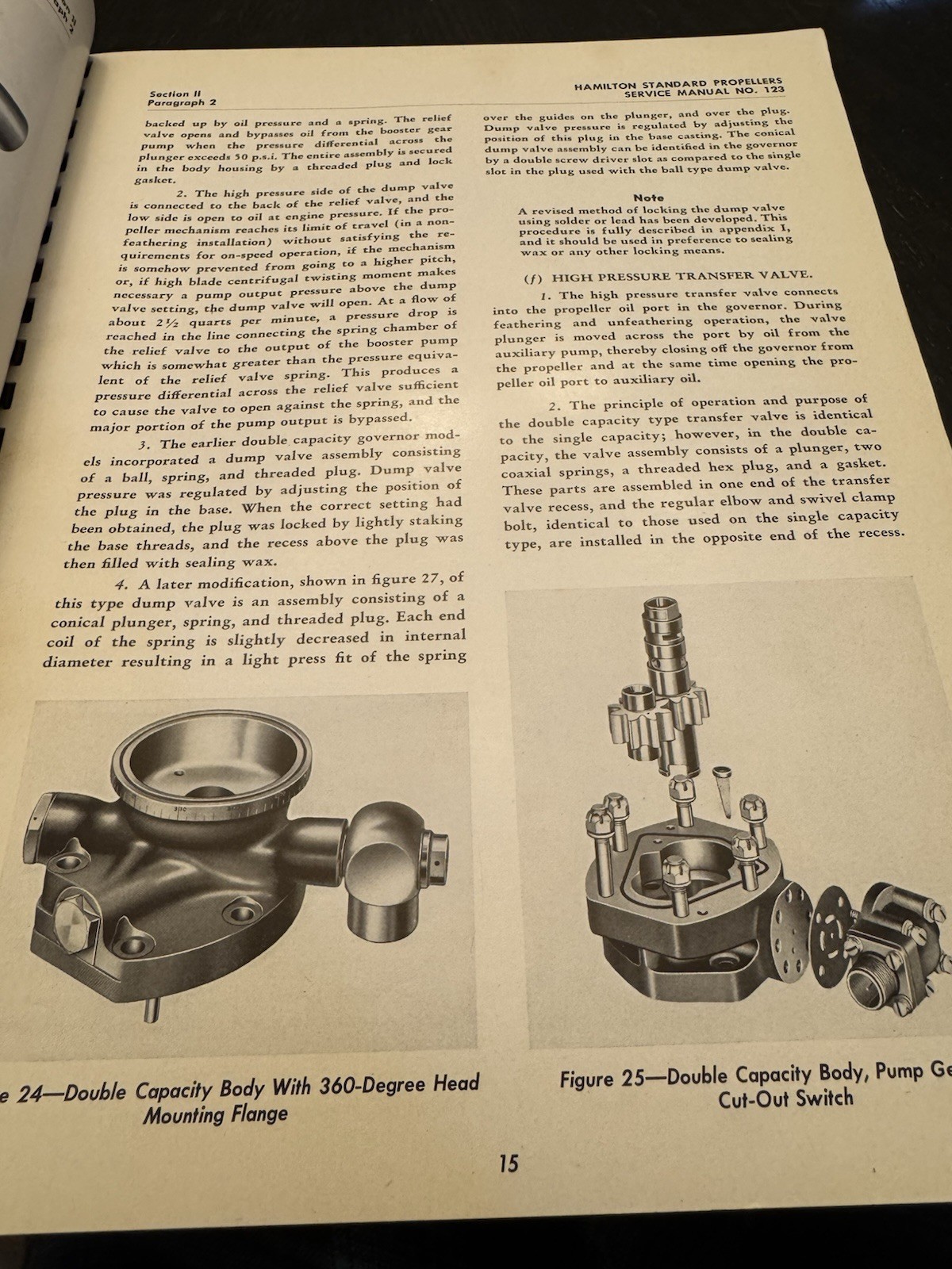 Hamilton Standard Propellers Service Manual 123 Hydromatic Feathering 1944