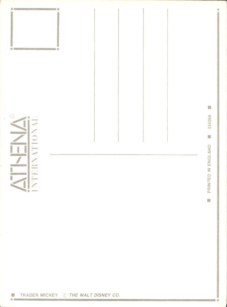 Mickey Mouse postcard - Trader Mickey