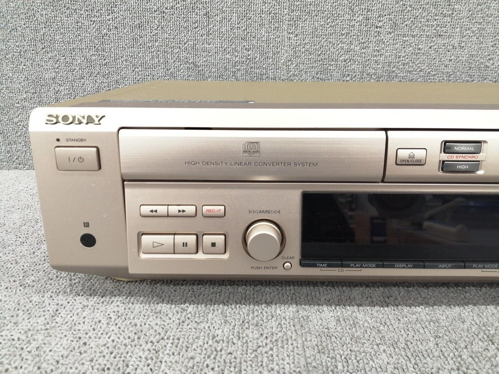 Sony Compact Disc Mini Disc Deck MXD-D3 Operation confirmed w/ Remote control