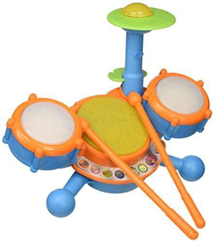 Interactive KidiBeats Drum Set for Toddlers - 4 Play Modes, Includes Sticks