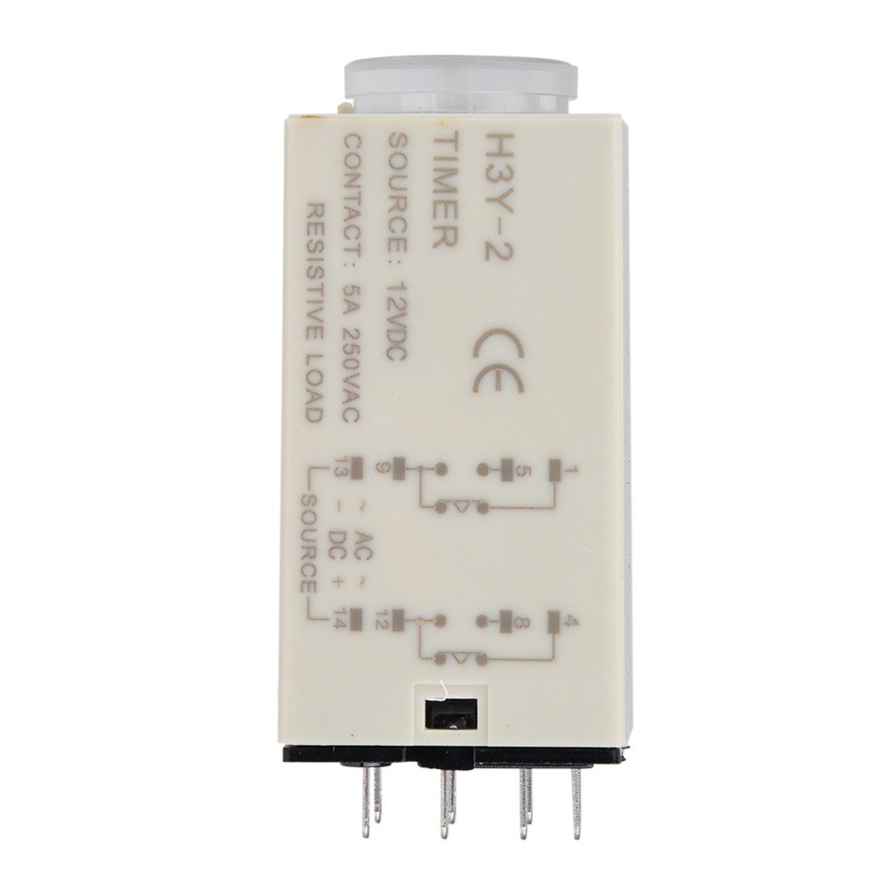 1 H3Y-2 Time Relay Adjustable Power On Delay Timer For Automation Control Use