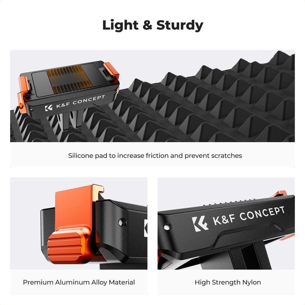 K&F CONCEPT 2 Pack Magnetic Quick Release 183.5 cubic centimeters, Black