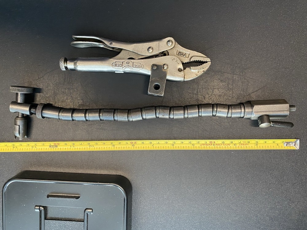 FlexBar Disk Brake / Ball Joint Dial Indicator Flexible Holder Vise-Grip Flex