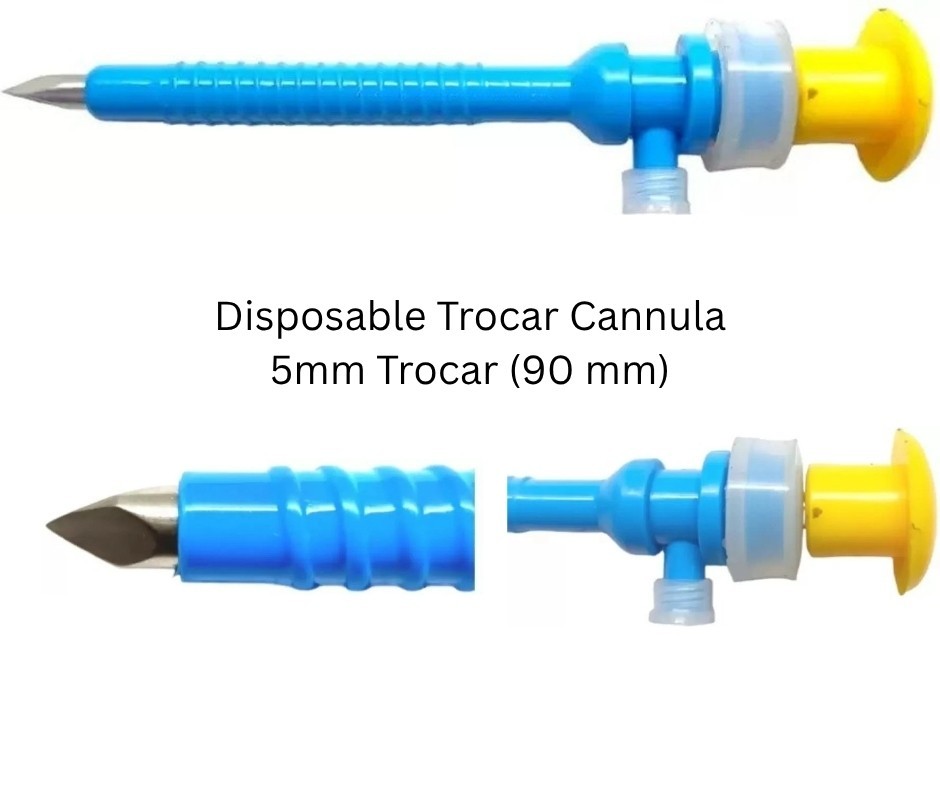 5 pcs Laparoscopic Disposable Trocar 5mmx90mm Disposable Instruments CE Approved