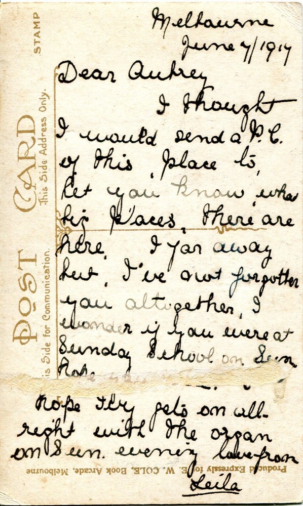 Fire Station, Eastern Hill, Melbourne - Postcard