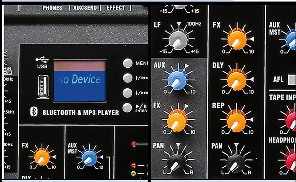 Professional Bluetooth Live Studio Audio Mixer 12 CH Mixing Console Sound USB
